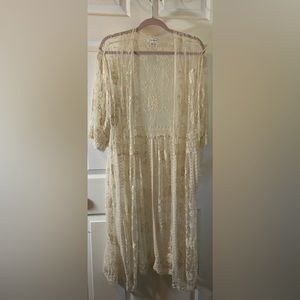 Cream Lace Kimono